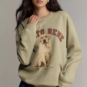 Anthropologie Dog Sweatshirt Size Small